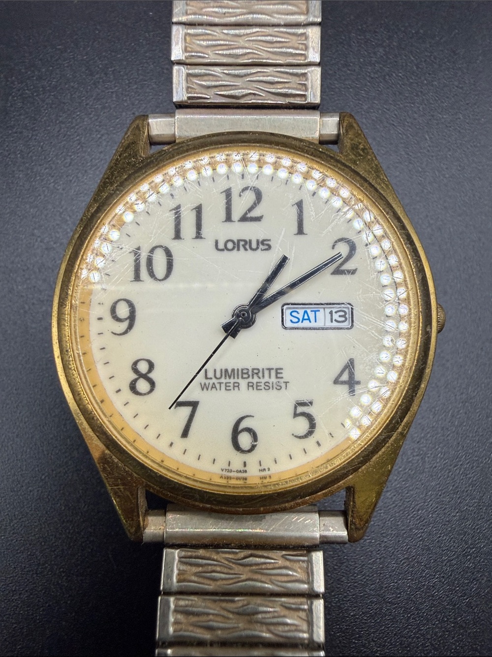 Lumibrite Men's Watch - Gold and Silver Two-Tone